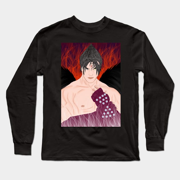 Devil Jin Long Sleeve T-Shirt by Mikaela Studios